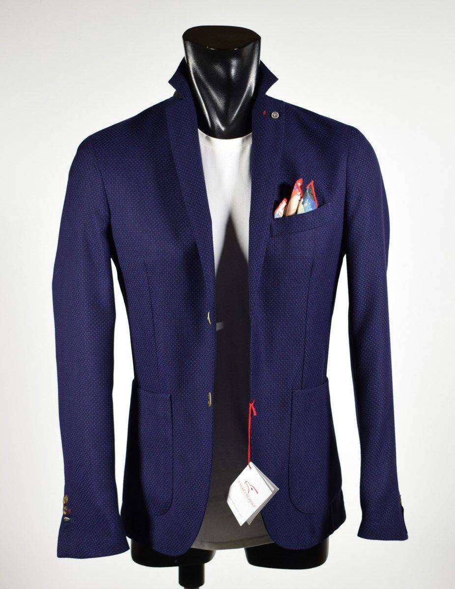 Falko Rosso Giacca slim fit blu sfoderata falko rosso misto viscosa Convenienza