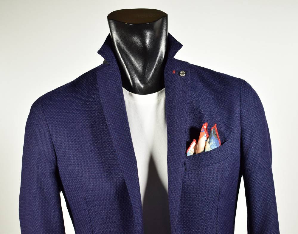Falko Rosso Giacca slim fit blu sfoderata falko rosso misto viscosa Convenienza