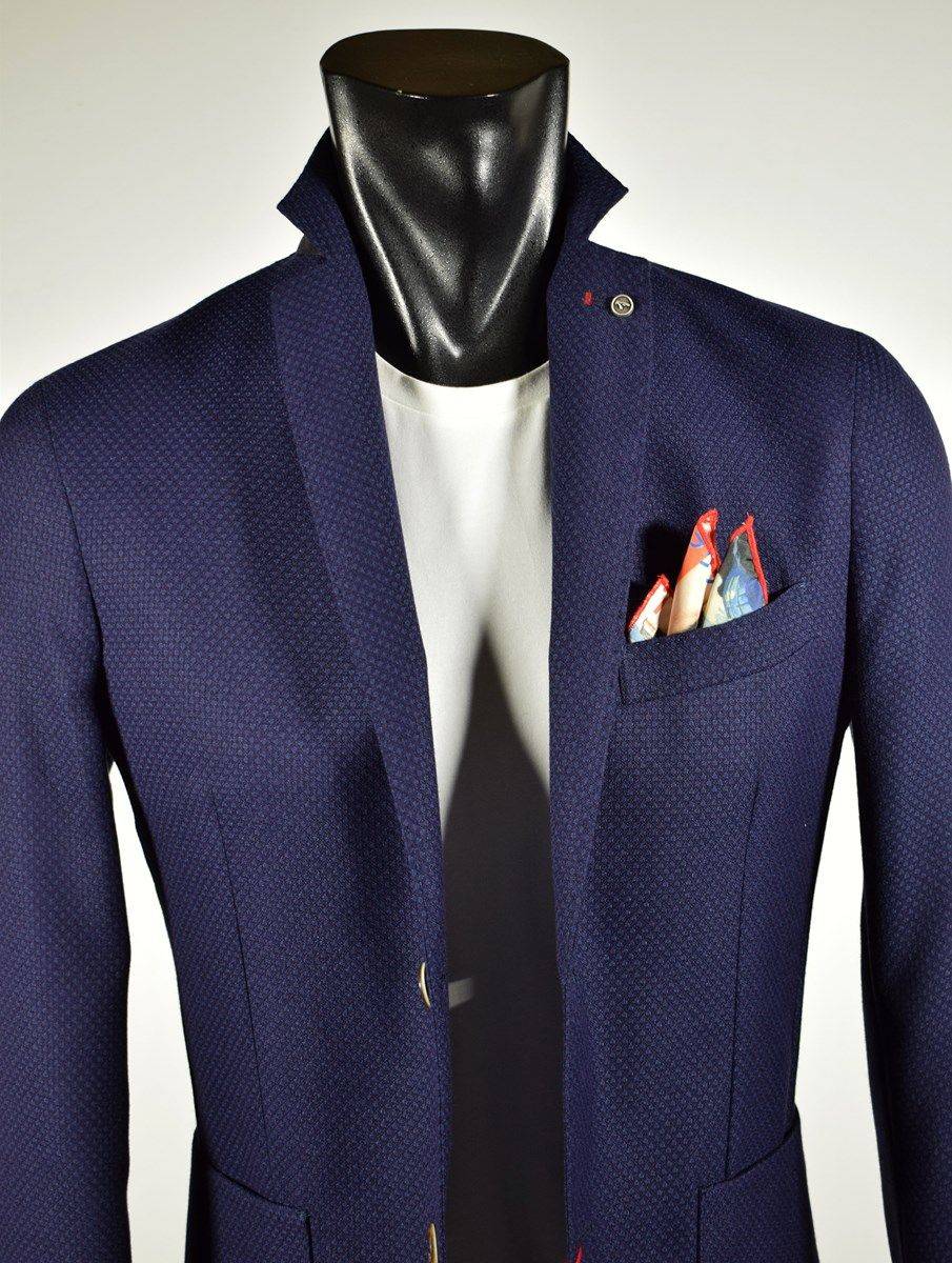 Falko Rosso Giacca slim fit blu sfoderata falko rosso misto viscosa Convenienza