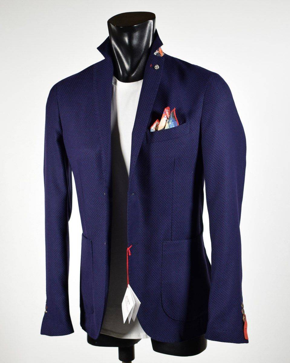 Falko Rosso Giacca slim fit blu sfoderata falko rosso misto viscosa Convenienza