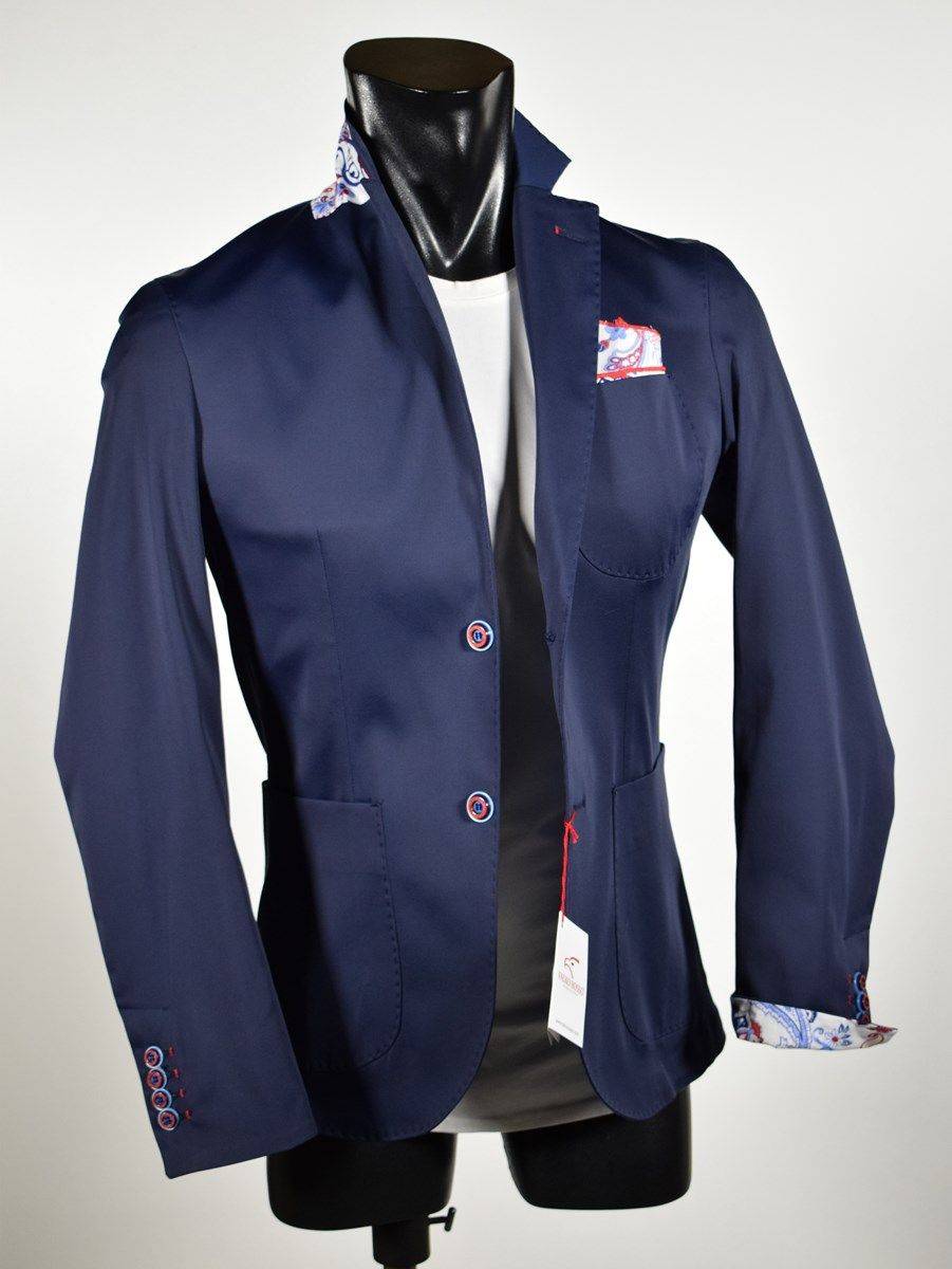 Falko Rosso Giacca slim fit in cotone elasticizzato falko rosso made in italy Offerta