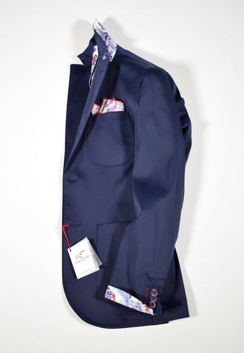 Falko Rosso Giacca slim fit in cotone elasticizzato falko rosso made in italy Offerta