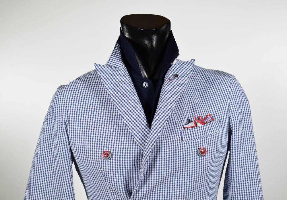 Falko Rosso Giacca slim fit doppio petto sfoderata falko rosso primavera estate Economico