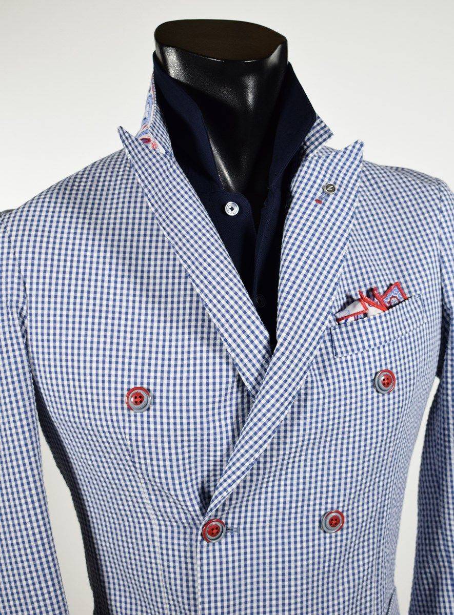 Falko Rosso Giacca slim fit doppio petto sfoderata falko rosso primavera estate Economico