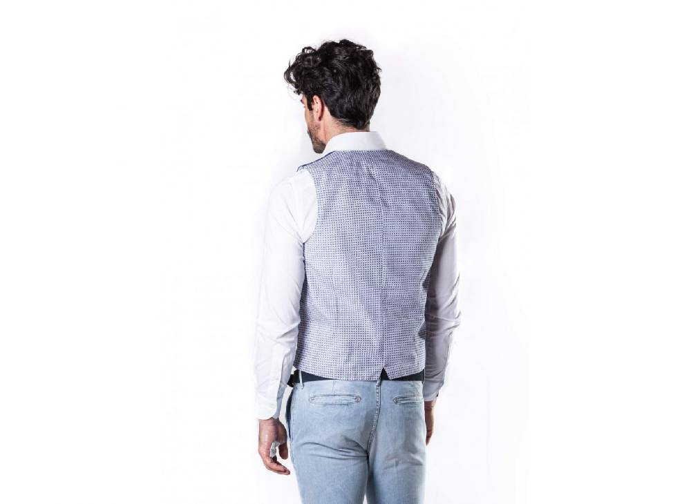 John Barritt Gilet azzurro john barritt in puro cotone Online