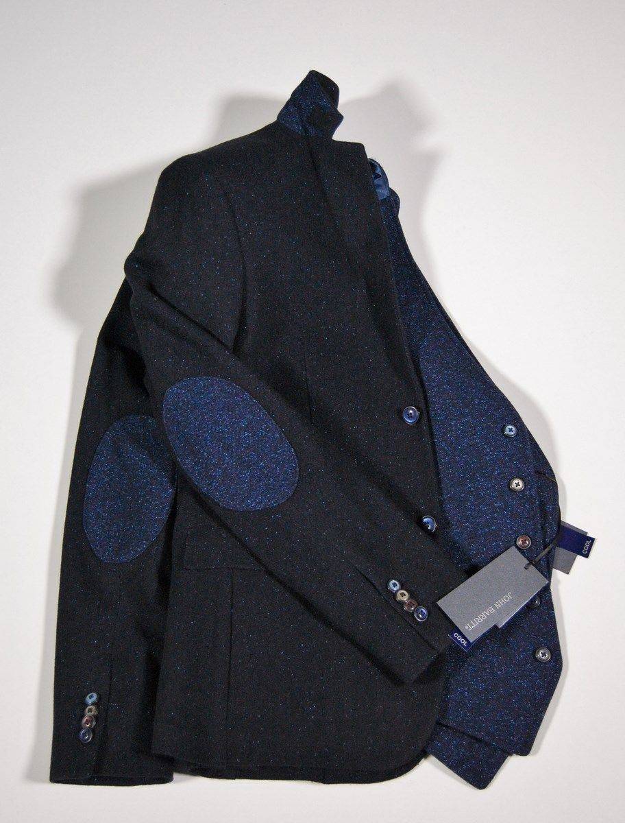 John Barritt Giacca slim fit blu john barritt in lana e seta sfoderata Vendita Calda