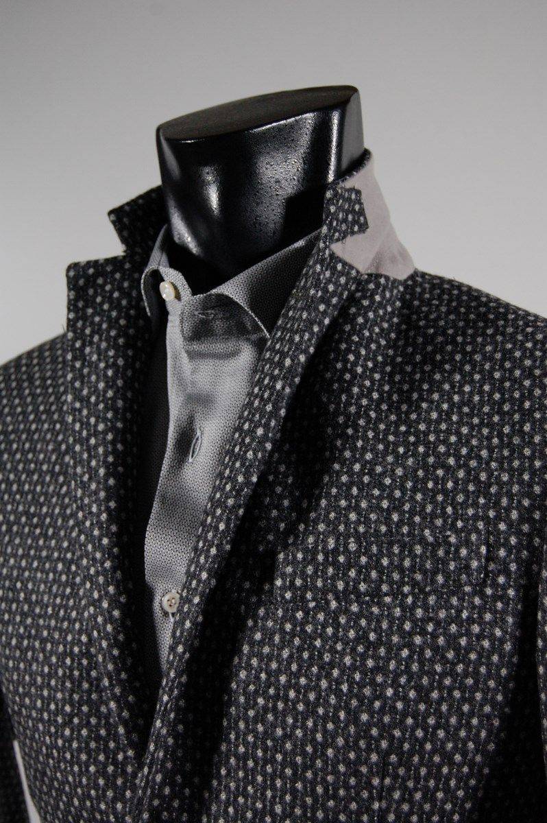 John Barritt Giacca slim fit john barritt grigia lana cashmere Vendita Economica