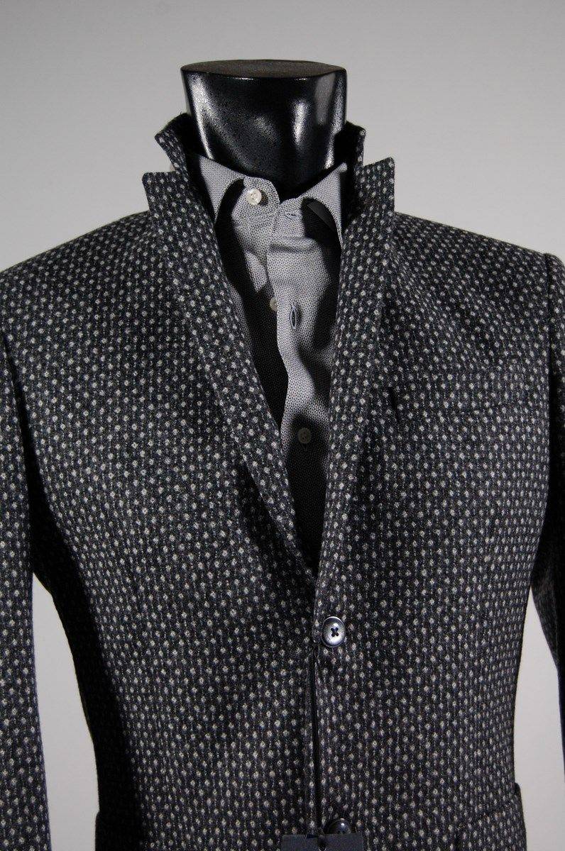 John Barritt Giacca slim fit john barritt grigia lana cashmere Vendita Economica