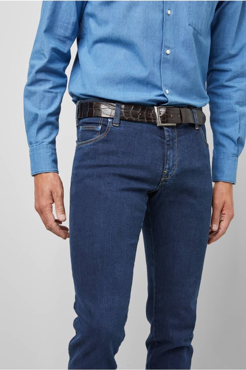 Meyer Jeans blu super slim fit stretch m5 by meyer In Saldo