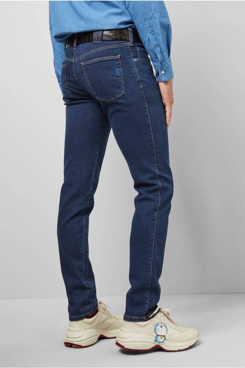 Meyer Jeans blu super slim fit stretch m5 by meyer In Saldo