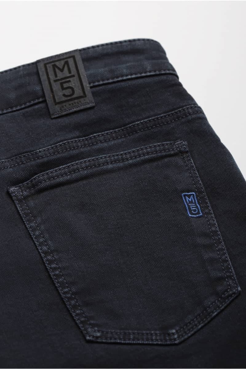 Meyer Jeans blu stone washed regular fit denim stretch bio m5 Moda