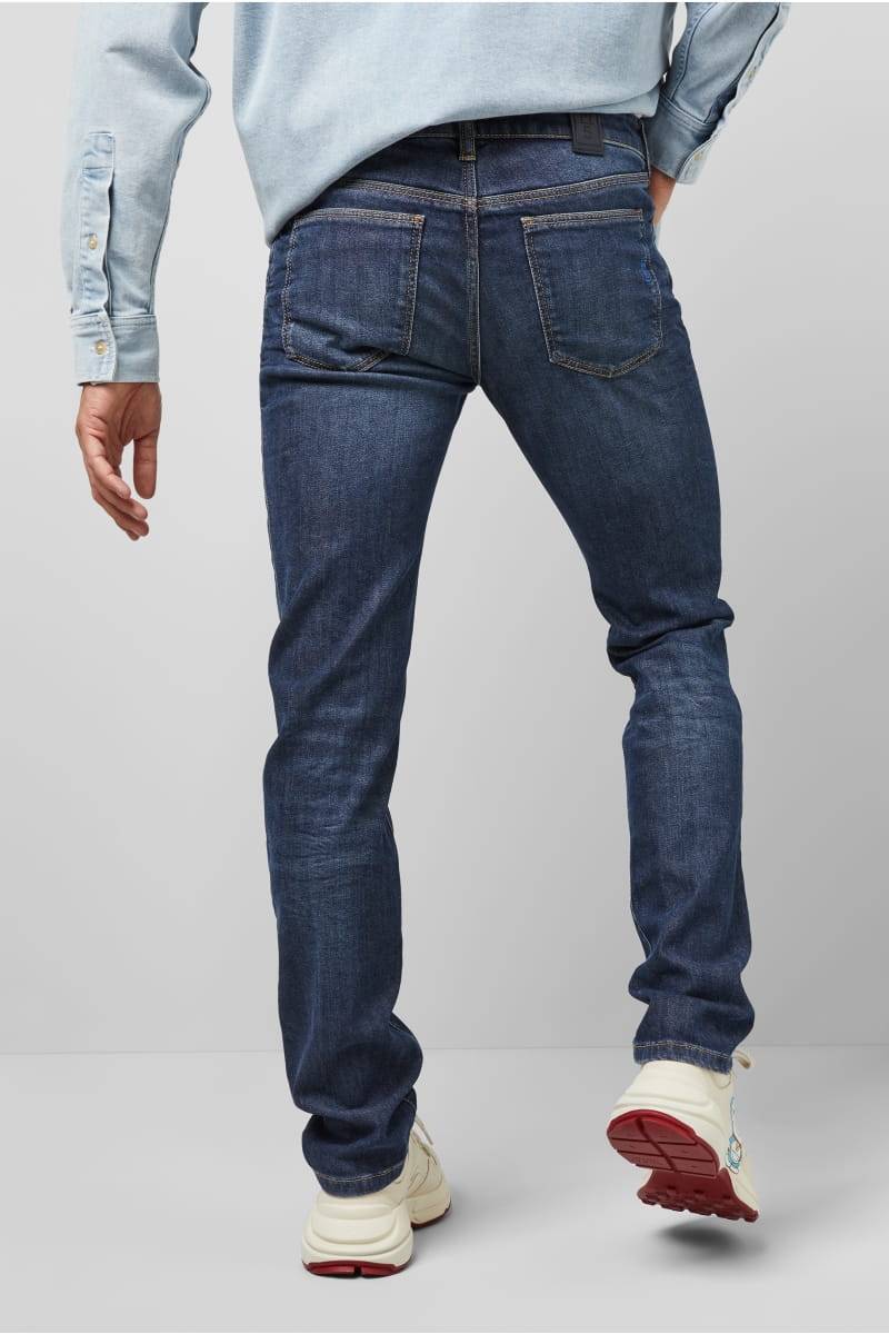 Meyer Jeans slim fit denim blu scuro vintage m5 by meyer 2025