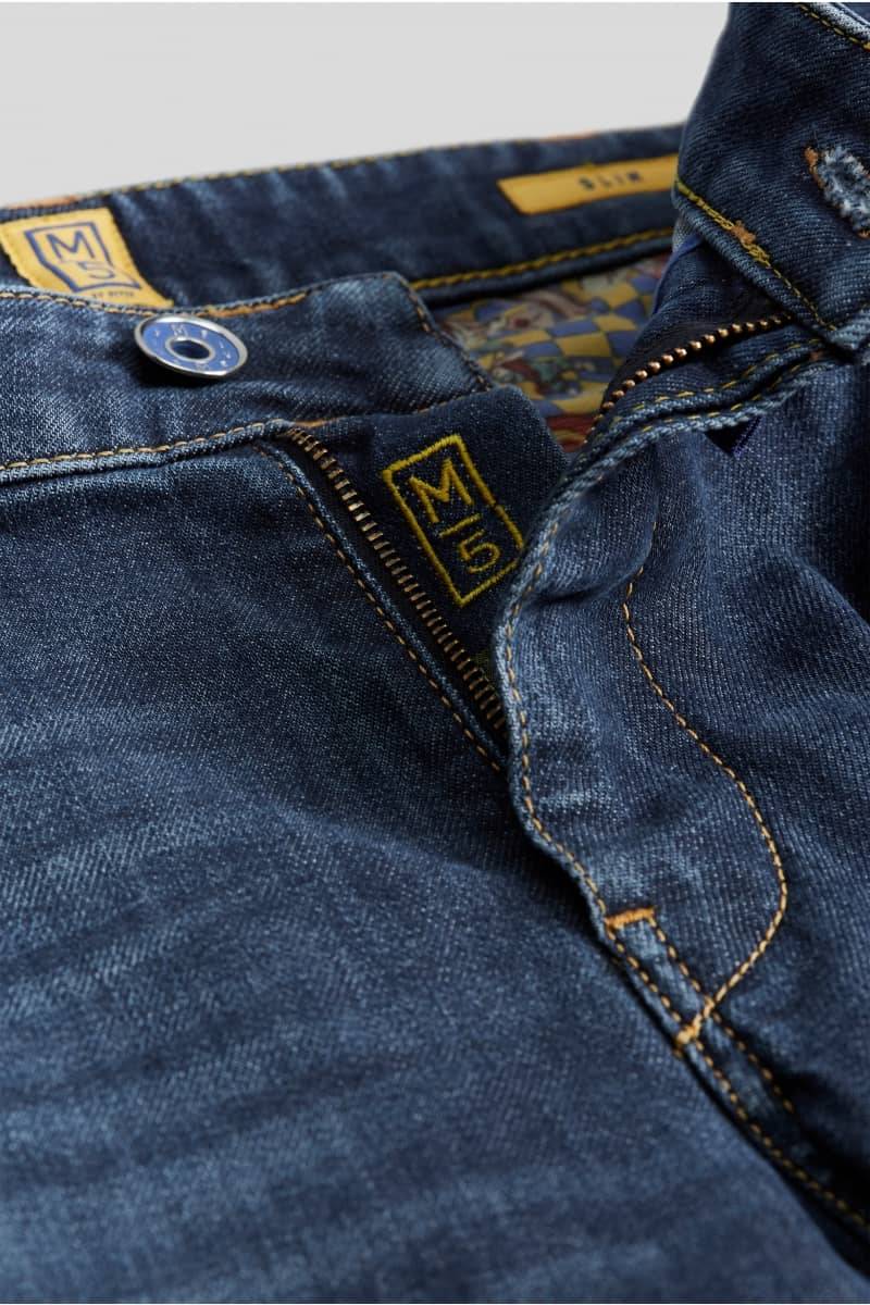 Meyer Jeans slim fit denim blu scuro vintage m5 by meyer 2025