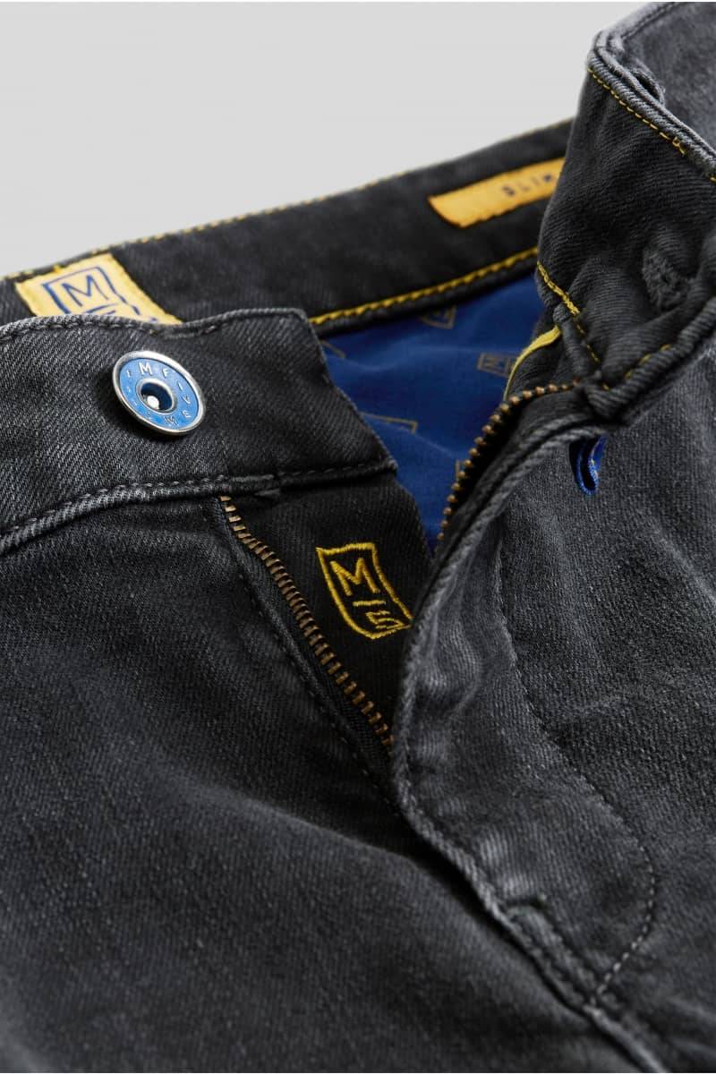 Meyer Jeans slim fit nero vintage super stretch m5 by meyer Italy