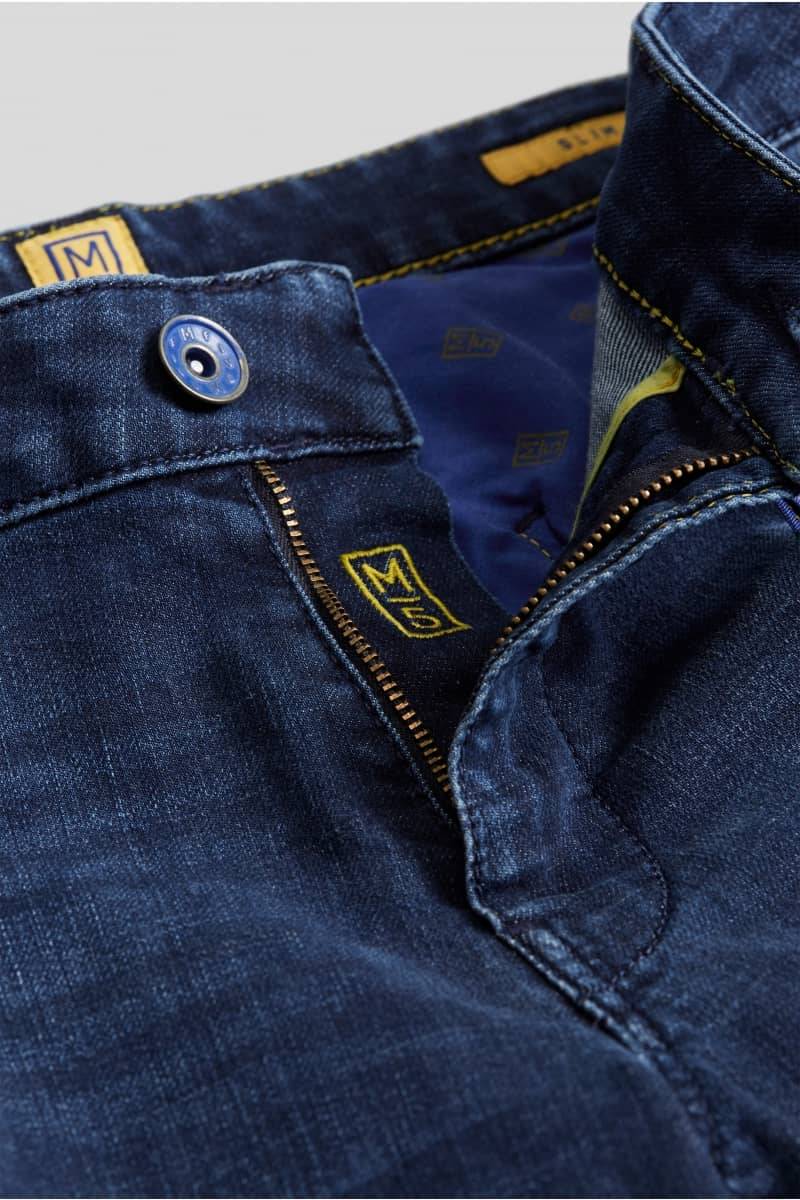 Meyer Jeans slim fit blu scuro stone washed m5 by meyer 2025