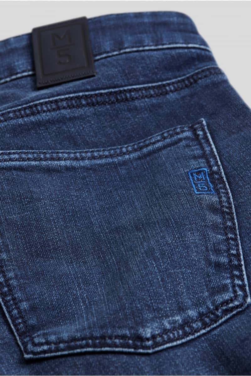Meyer Jeans slim fit blu scuro stone washed m5 by meyer 2025