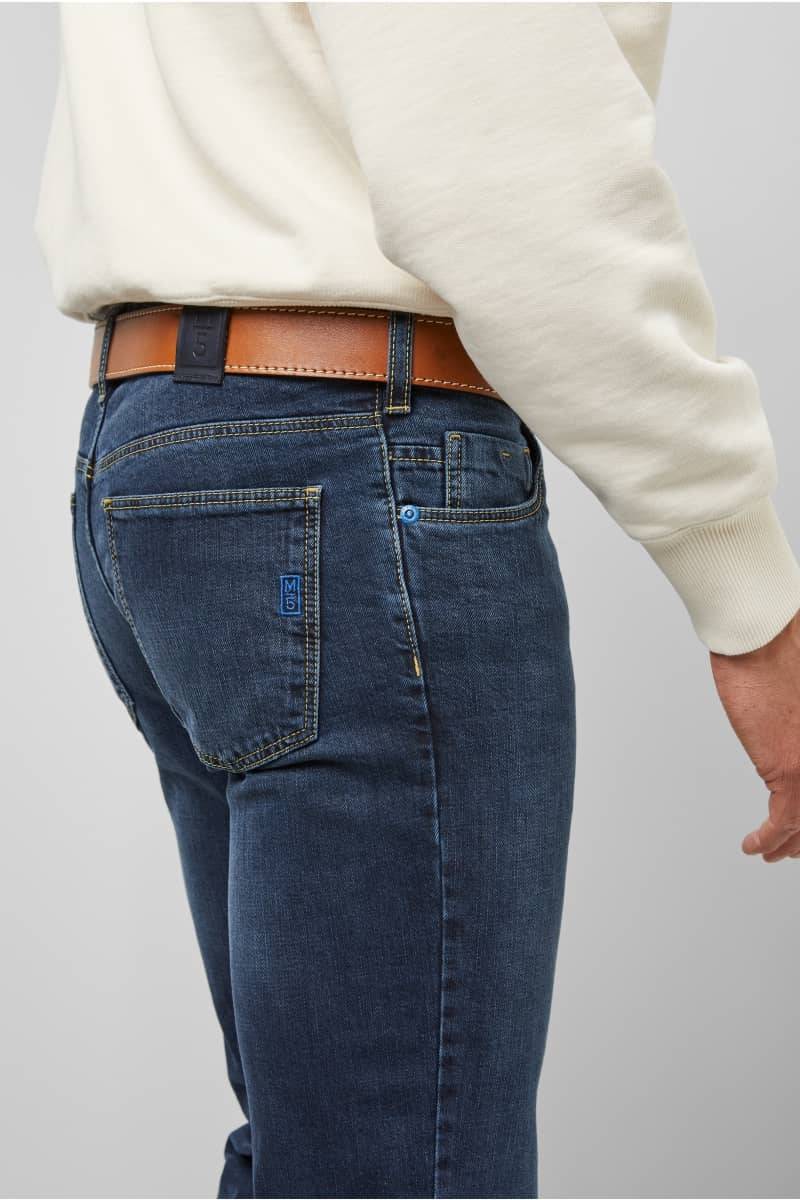Meyer Jeans slim fit blu stone washed m5 by meyer In Linea