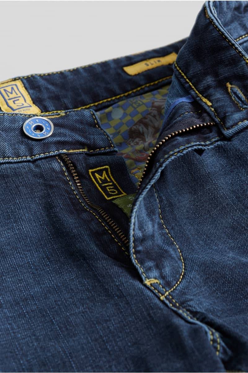 Meyer Jeans slim fit blu stone washed m5 by meyer In Linea