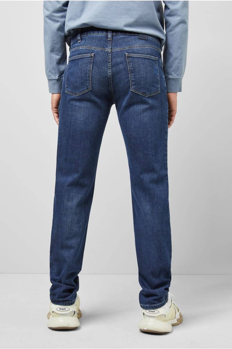 Meyer Jeans blu stone washed denim autentico regular fit m5 by meyer Nuovo