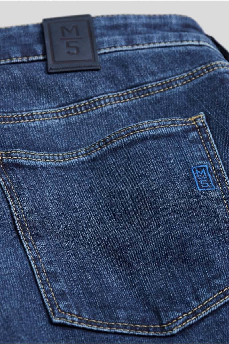 Meyer Jeans blu stone washed denim autentico regular fit m5 by meyer Nuovo