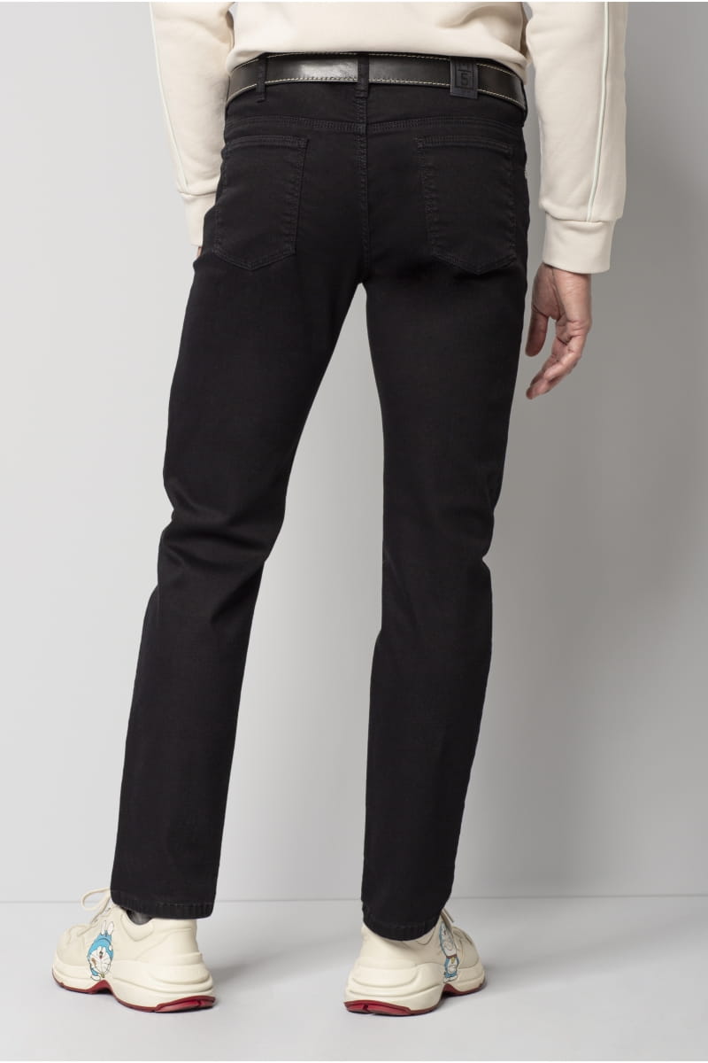 Meyer Jeans nero regular fit fair traded m5 by meyer Qualità