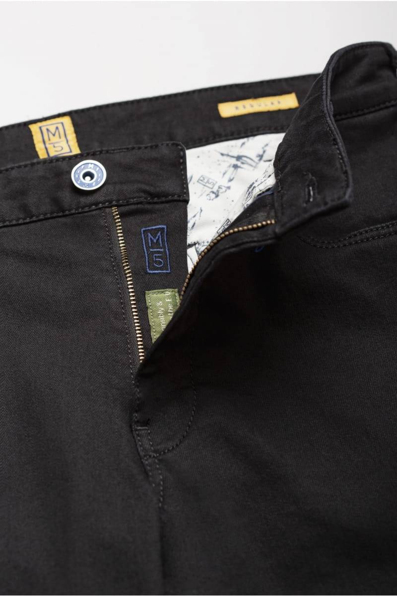 Meyer Jeans nero regular fit fair traded m5 by meyer Qualità