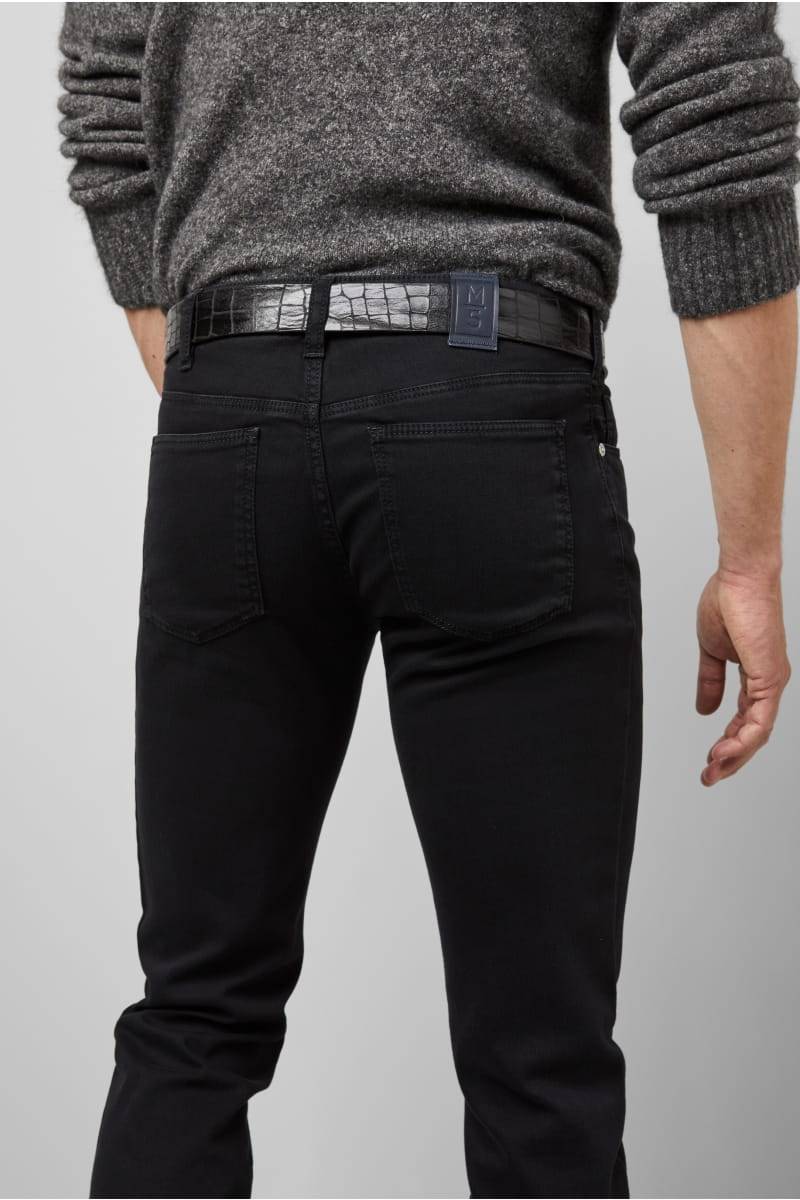 Meyer Jeans slim fit nero denim stretch bio m5 by meyer Promozione