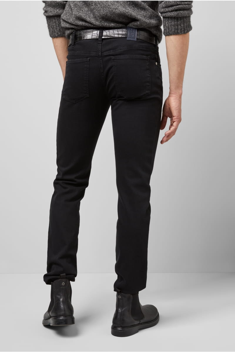 Meyer Jeans slim fit nero denim stretch bio m5 by meyer Promozione