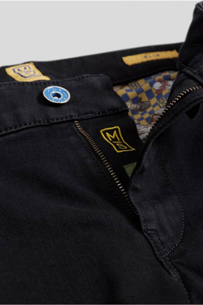 Meyer Jeans slim fit nero denim stretch bio m5 by meyer Promozione