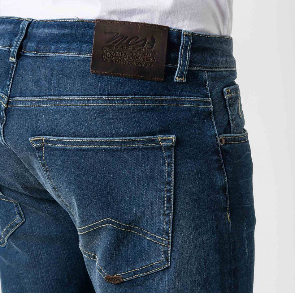 MCS Jeans mcs slim fit super stretch demim lavaggio medio Qualità Garantita
