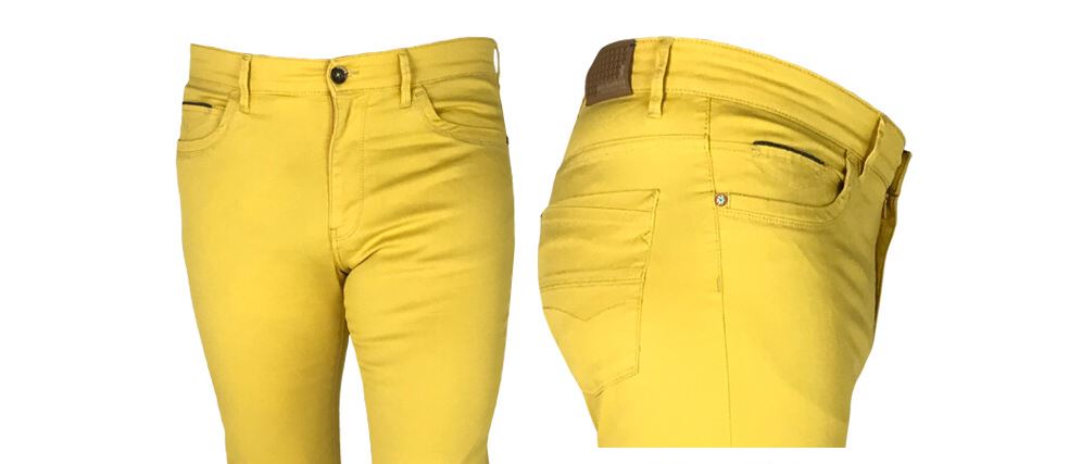 Sea Barrier Jeans cinque tasche beige in cotone stretch modern fit Negozi Online