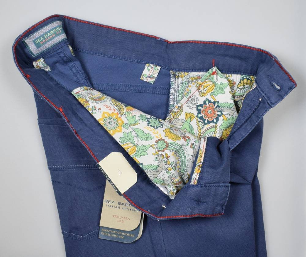Sea Barrier Jeans cinque tasche blu in cotone stretch modern fit Acquista Ora