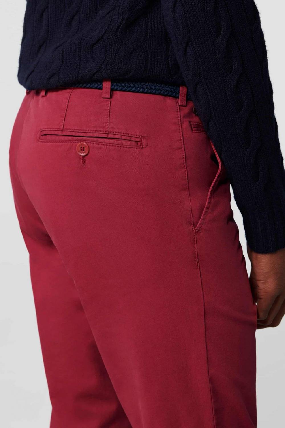 Meyer Pantalone rosso meyer cotone bio stretch modern fit Prezzo Ridotto