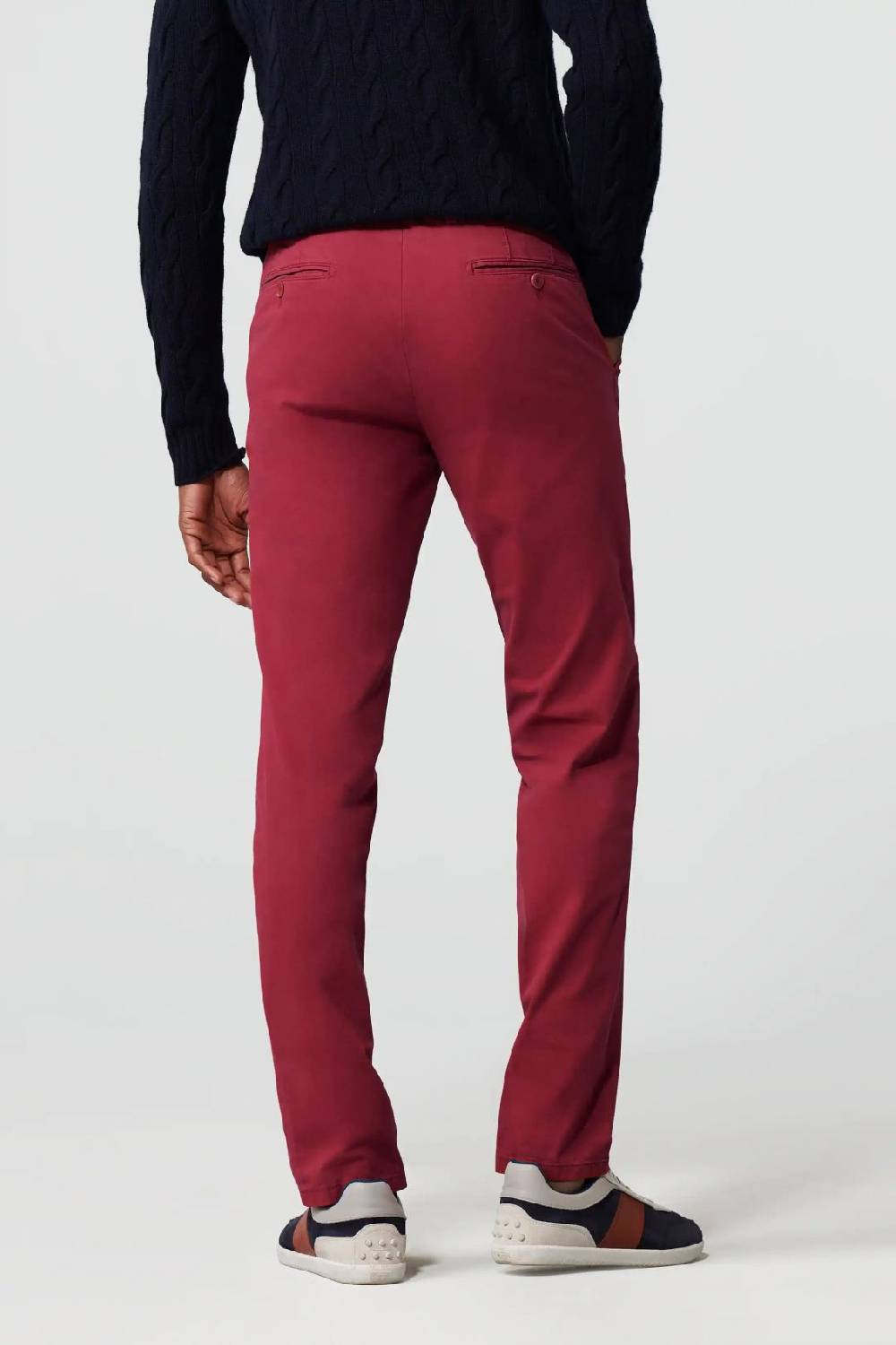 Meyer Pantalone rosso meyer cotone bio stretch modern fit Prezzo Ridotto