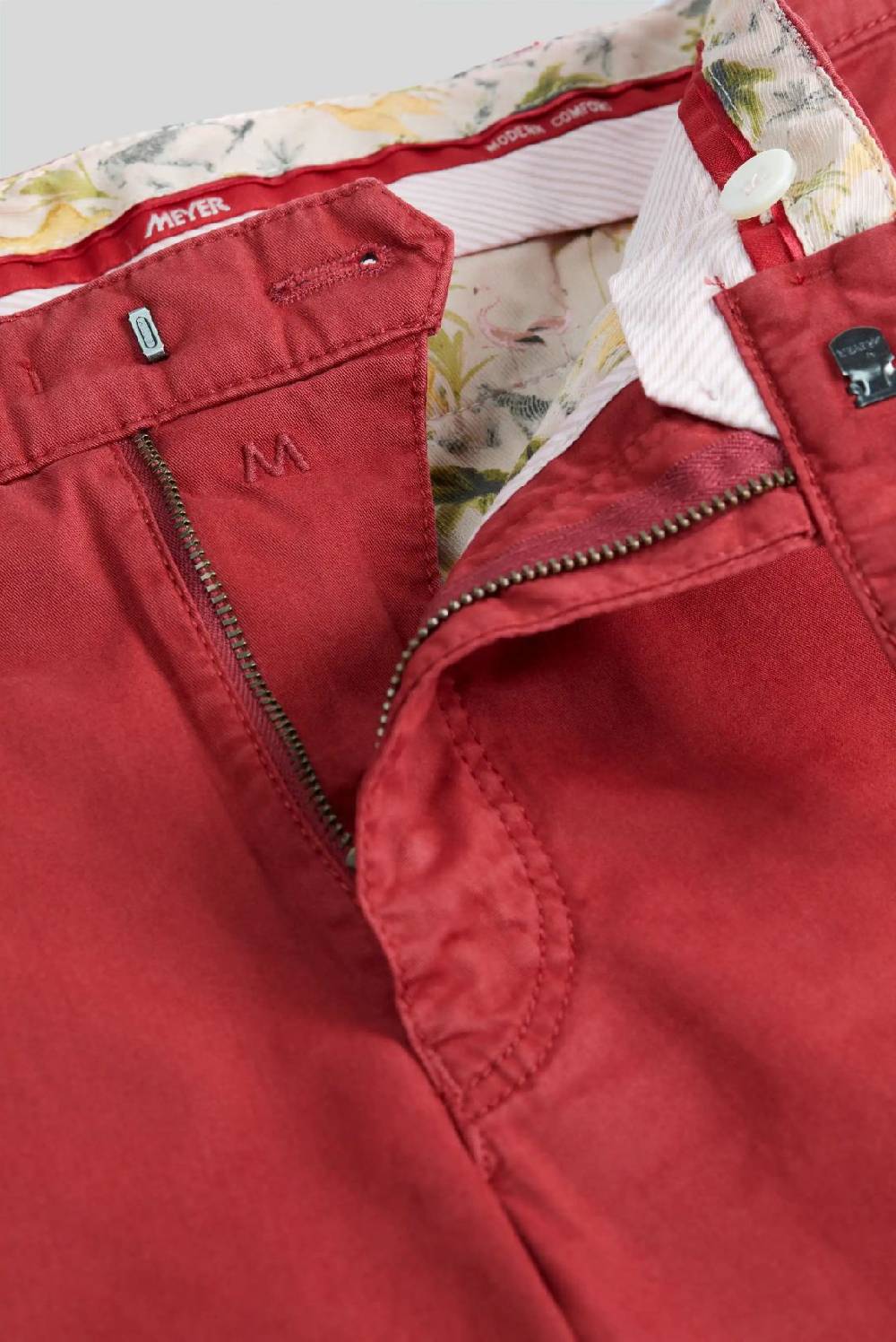 Meyer Pantalone rosso meyer cotone bio stretch modern fit Prezzo Ridotto