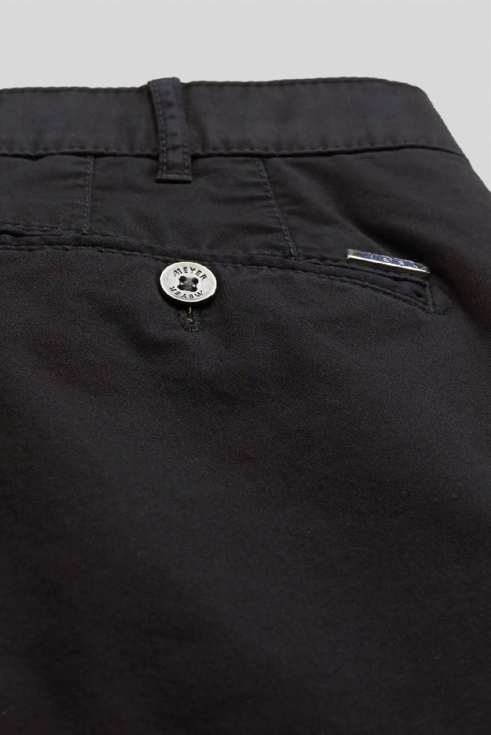 Meyer Pantalone nero meyer cotone bio stretch modern fit Sottocosto