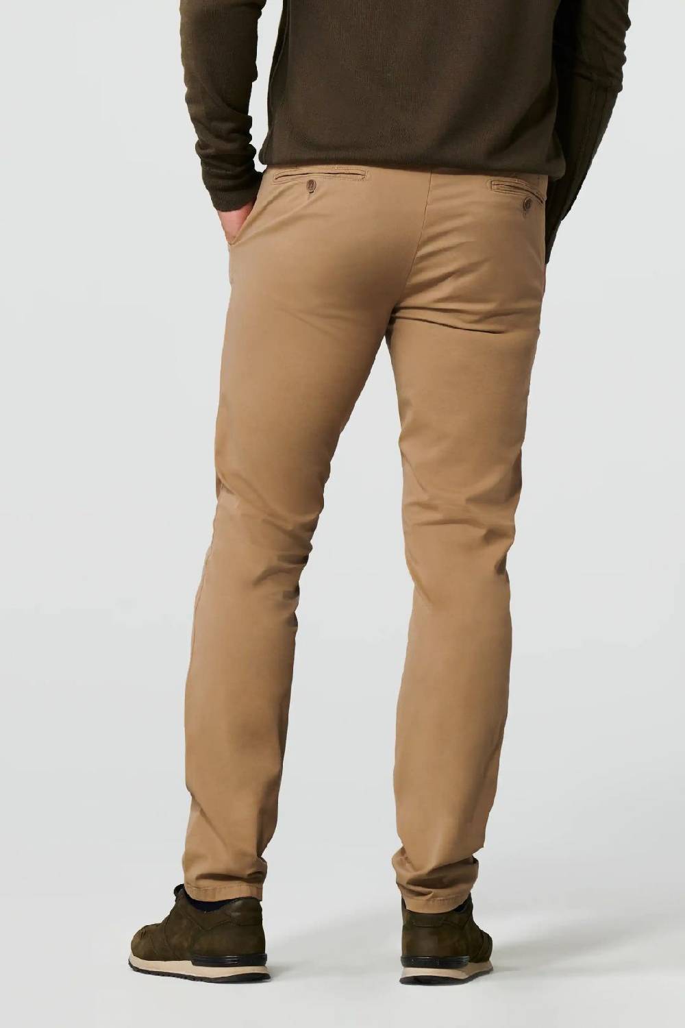 Meyer Pantalone color cammello meyer cotone bio stretch modern fit Convenienza