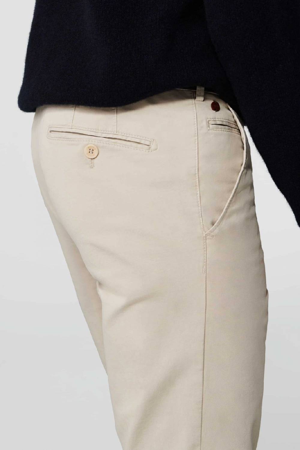 Meyer Pantalone beige meyer cotone bio stretch modern fit Novità