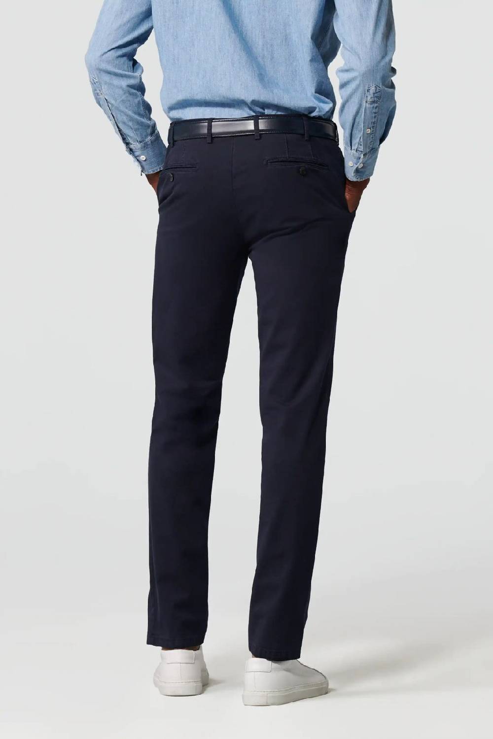 Meyer Pantalone blu meyer cotone bio stretch modern fit Presa