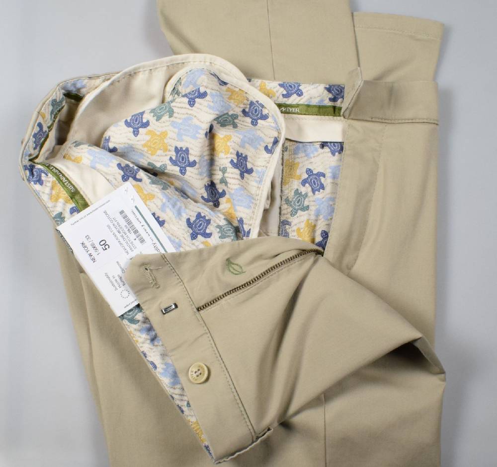 Meyer Pantalone meyer beige cotone bio vestibilità perfetta Soddisfazione Garantita