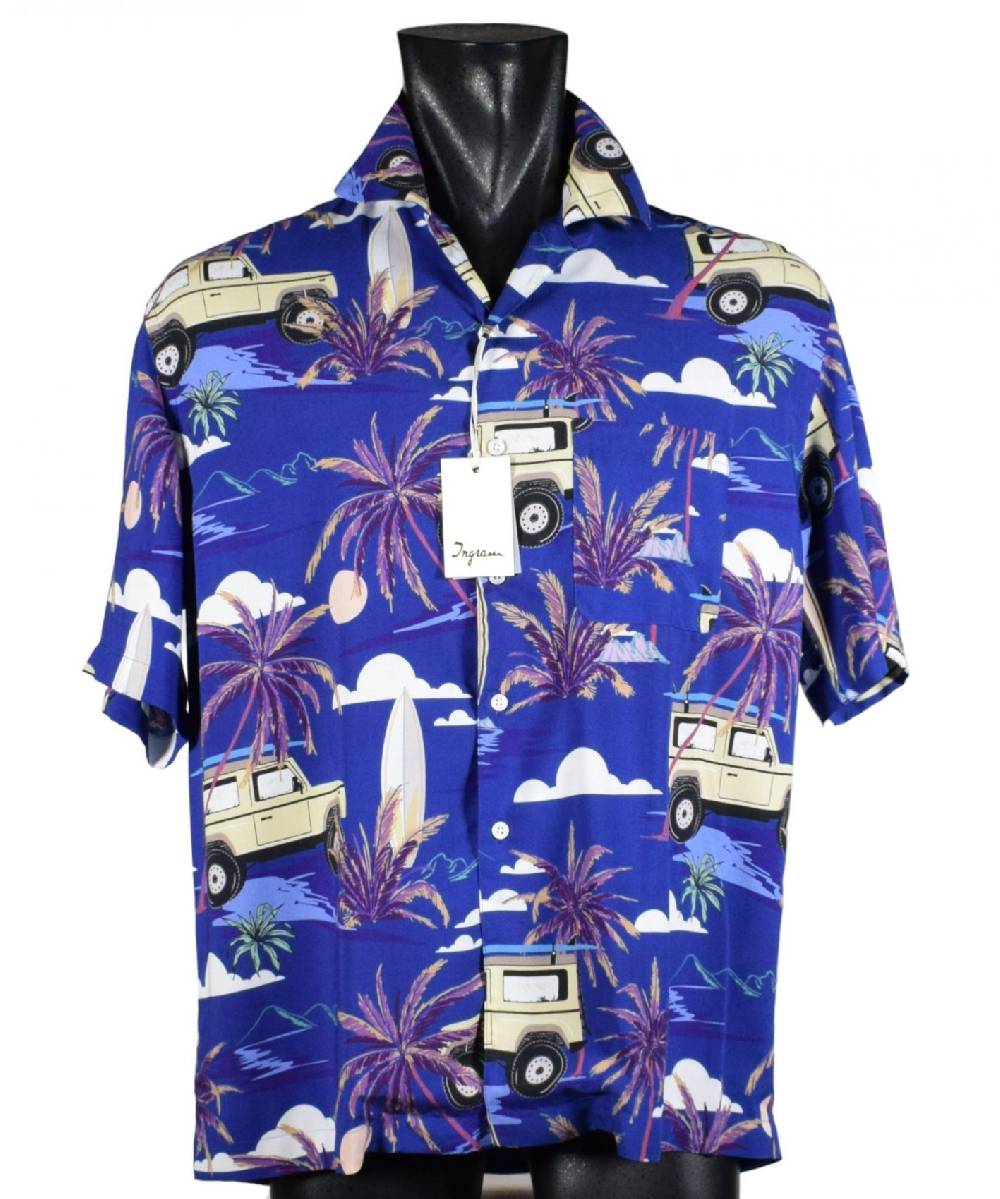 Camicia collo bowling ingram fantasia hawaiana Negozi Online