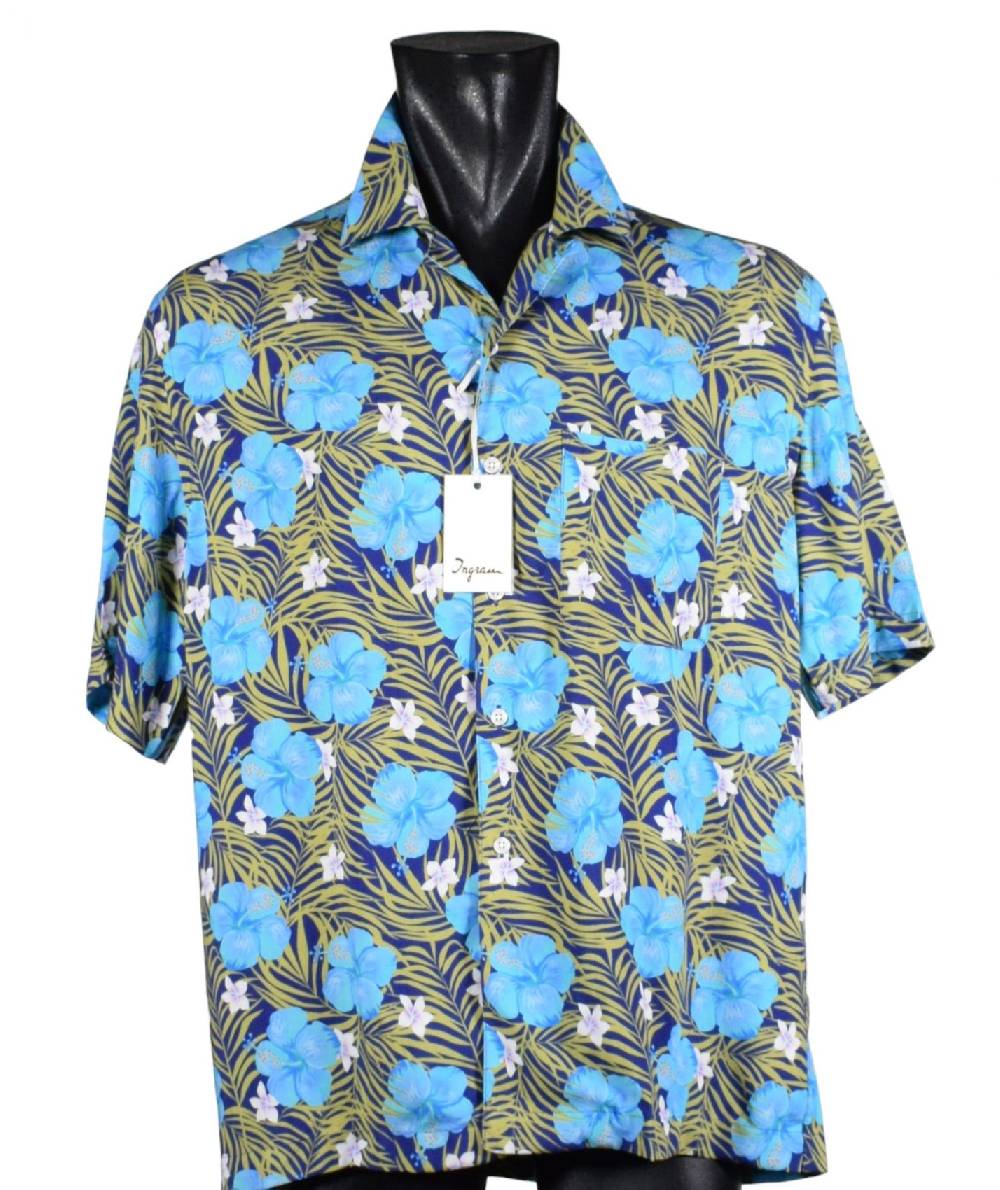 Camicia ingram collo bowling fantasia floreale Prezzo Ridotto