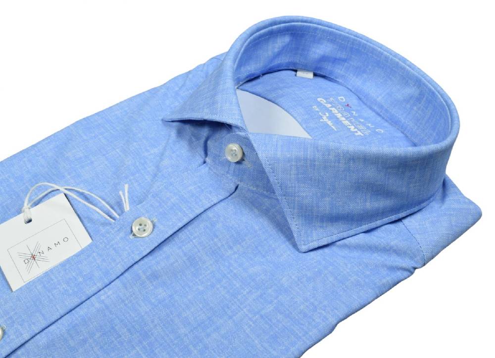 Ingram Camicia celeste ingram dynamo tessuto performante vestibilità slim fit Outlet