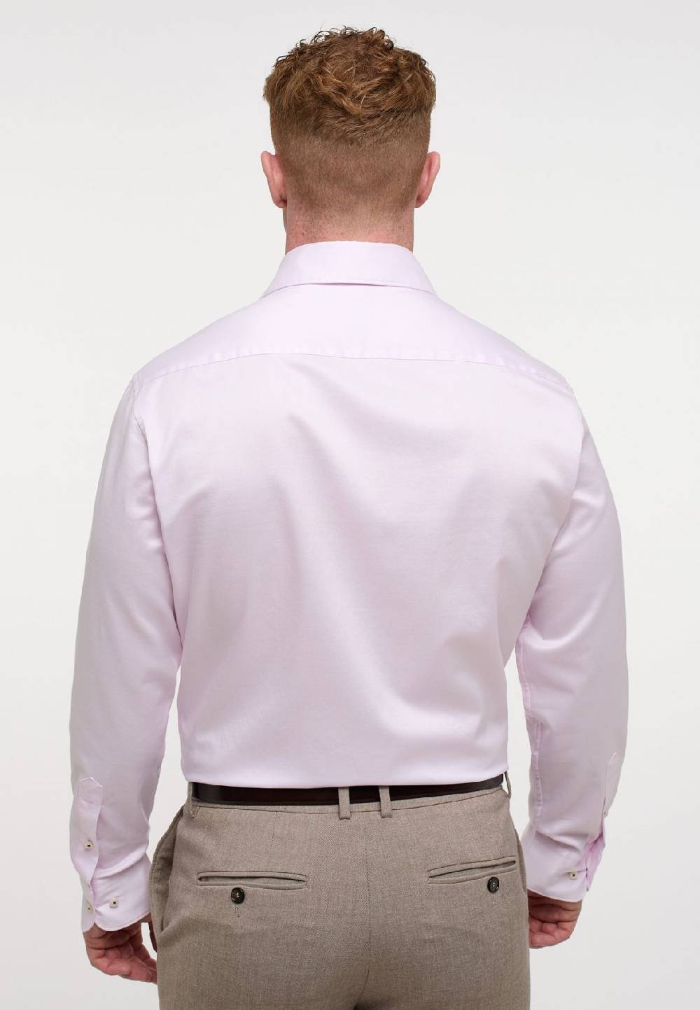 Eterna Camicia rosa eterna cotone twill ritorto modern fit Vendita Economica