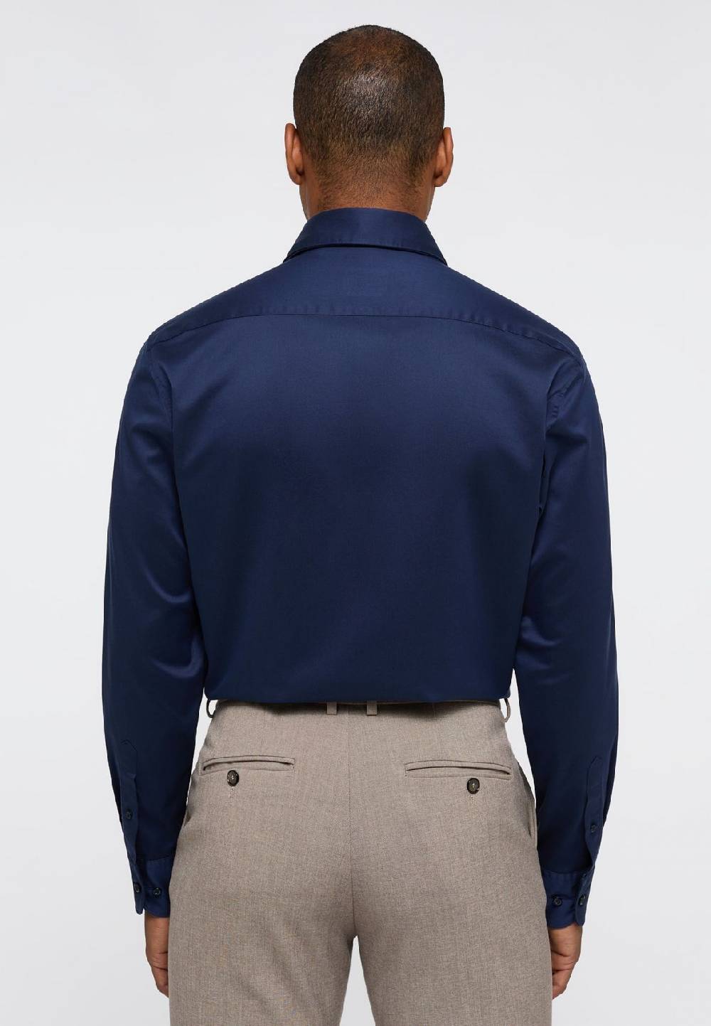 Eterna Camicia blu scuro eterna cotone twill ritorto modern fit Saldi Di Fabbrica