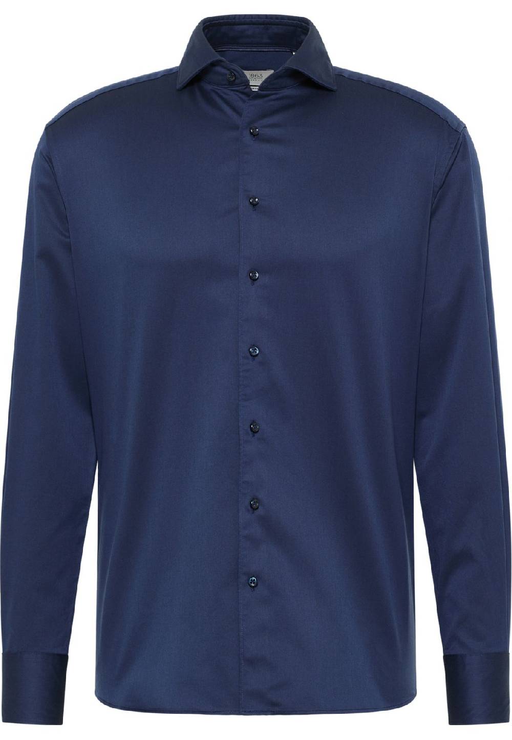 Eterna Camicia blu scuro eterna cotone twill ritorto modern fit Saldi Di Fabbrica