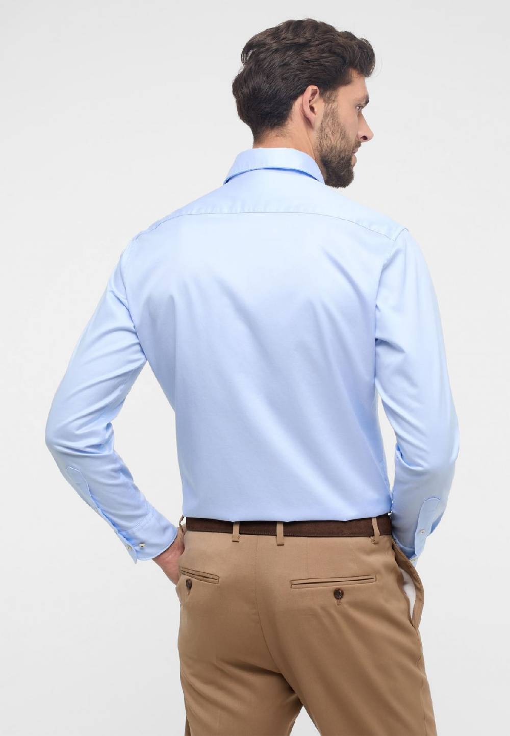 Eterna Camicia celeste eterna cotone twill ritorto modern fit I Più Venduti