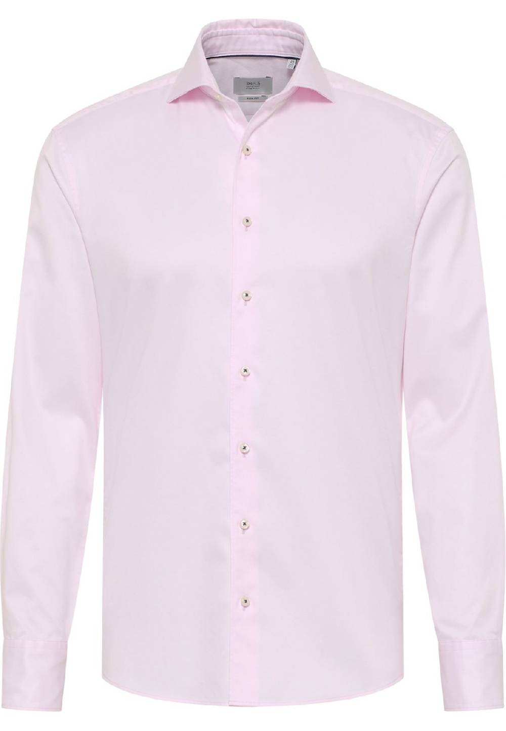 Eterna Camicia eterna slim fit rosa chiaro in cotone twill ritorto Nuova