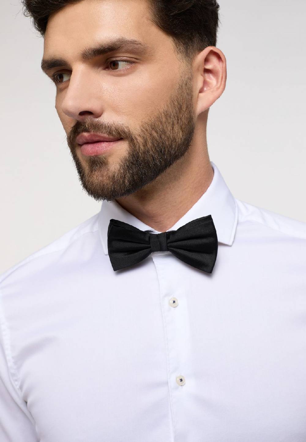 Eterna Camicia eterna slim fit bianca in cotone twill ritorto Sconto di tempo limitato