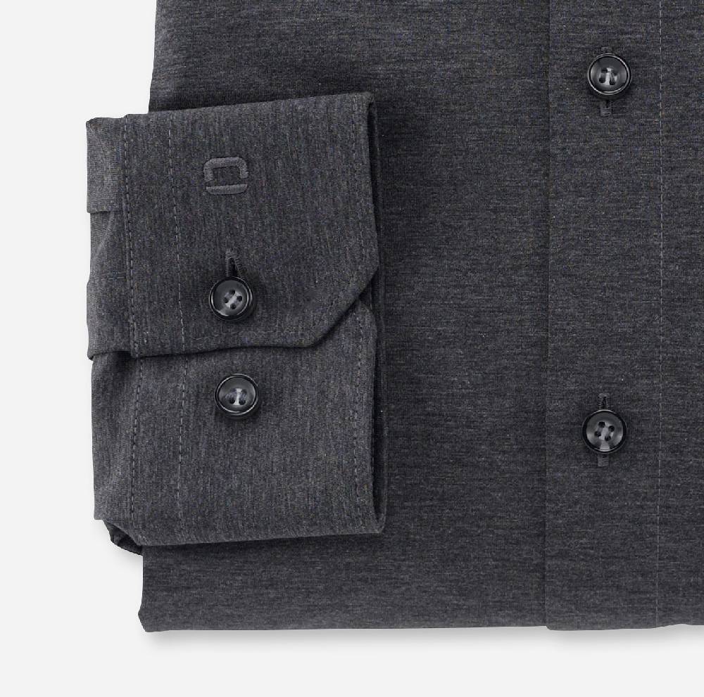 Olymp Camicia olymp grigio antracite in jersey super slim fit Negozio online di fabbrica
